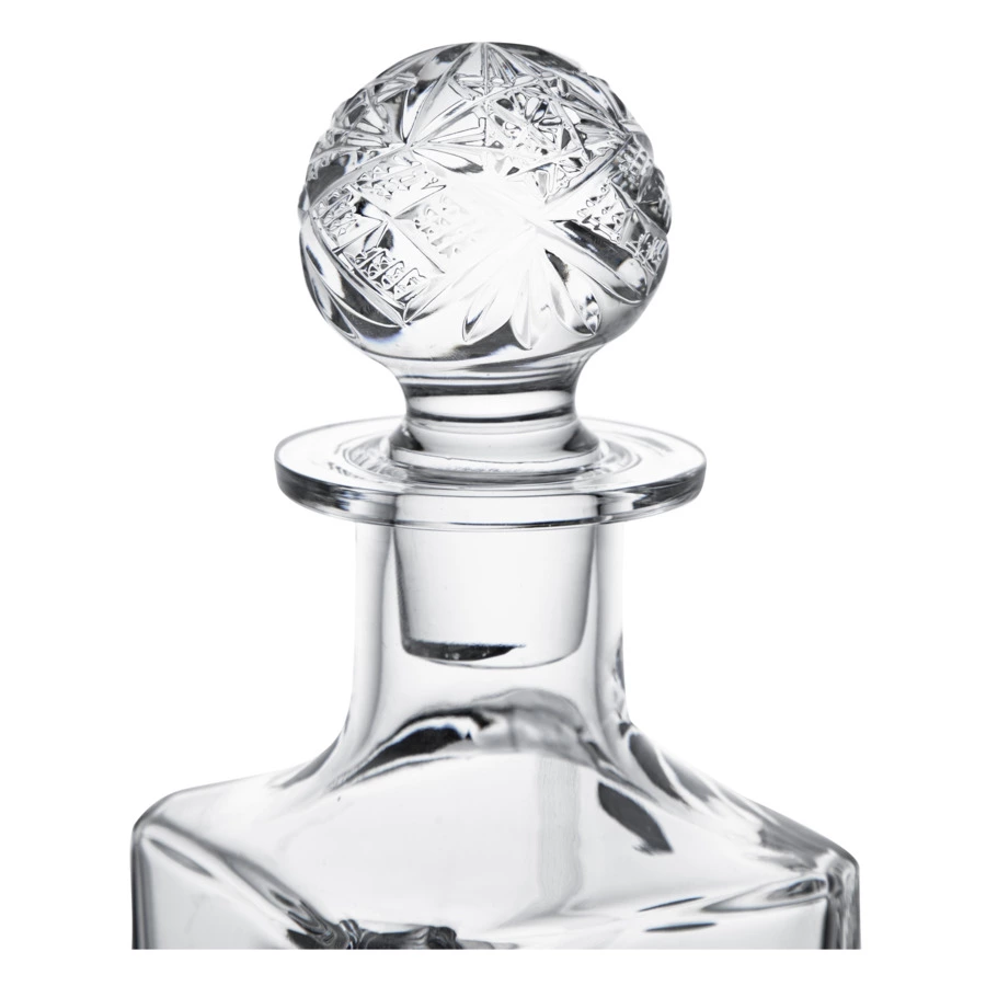 Набор для виски Неман Респект, штоф 750 мл, стакан 6 шт, 330 мл, пепельница, хрусталь, п/к