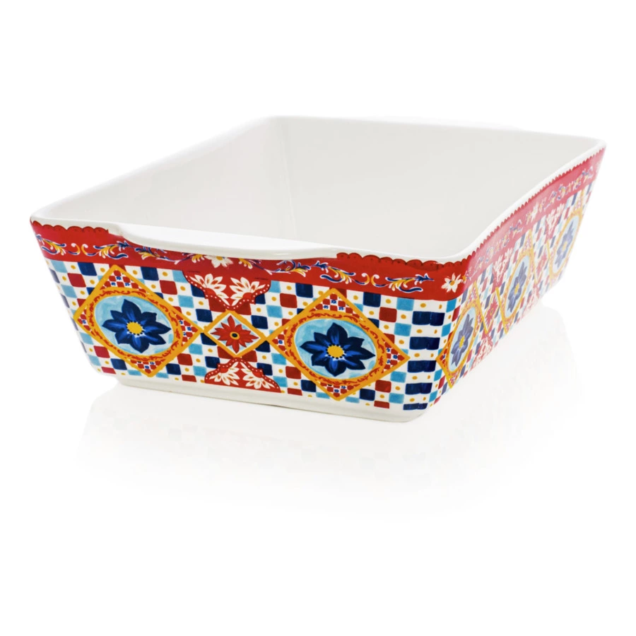 Форма для запекания My Ceramic Story Венеция куччина 33х20х8,5 см 3 л, фарфор жаростойкий