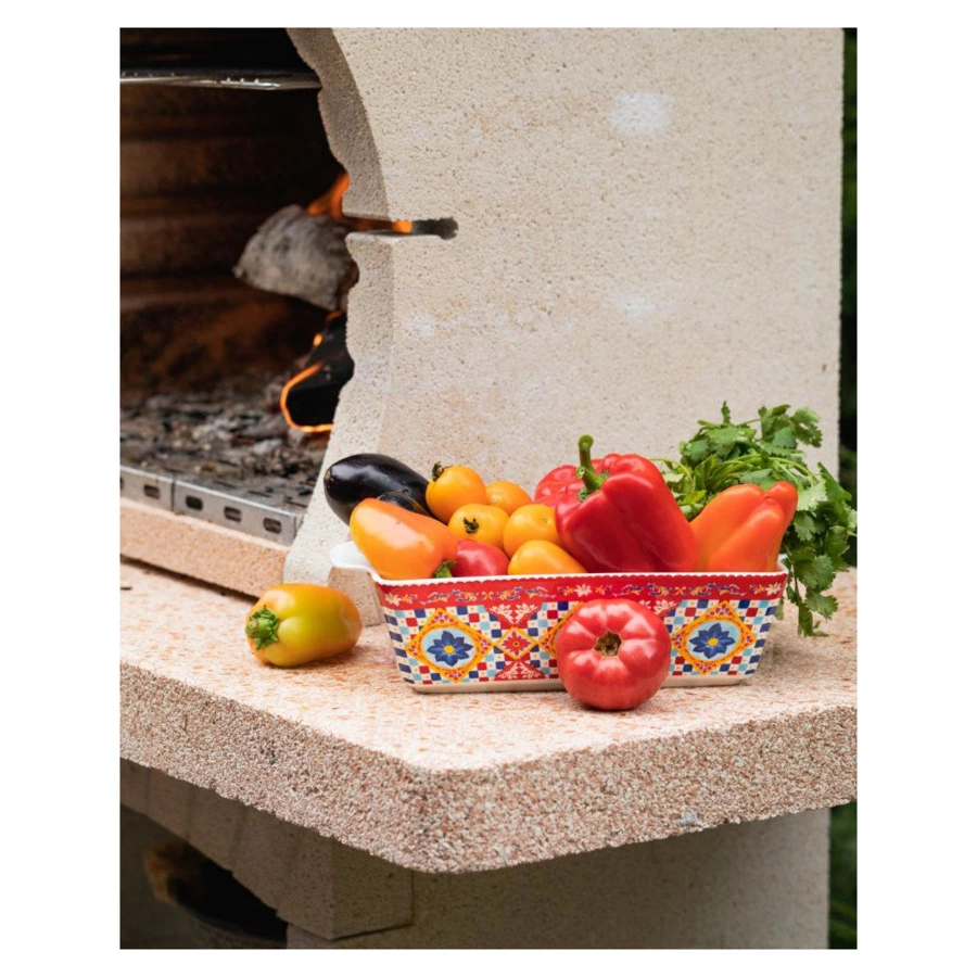 Форма для запекания My Ceramic Story Венеция куччина 33х20х8,5 см 3 л, фарфор жаростойкий