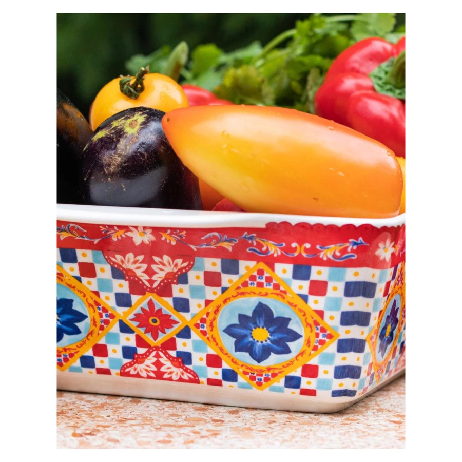 Форма для запекания My Ceramic Story Венеция куччина 33х20х8,5 см 3 л, фарфор жаростойкий