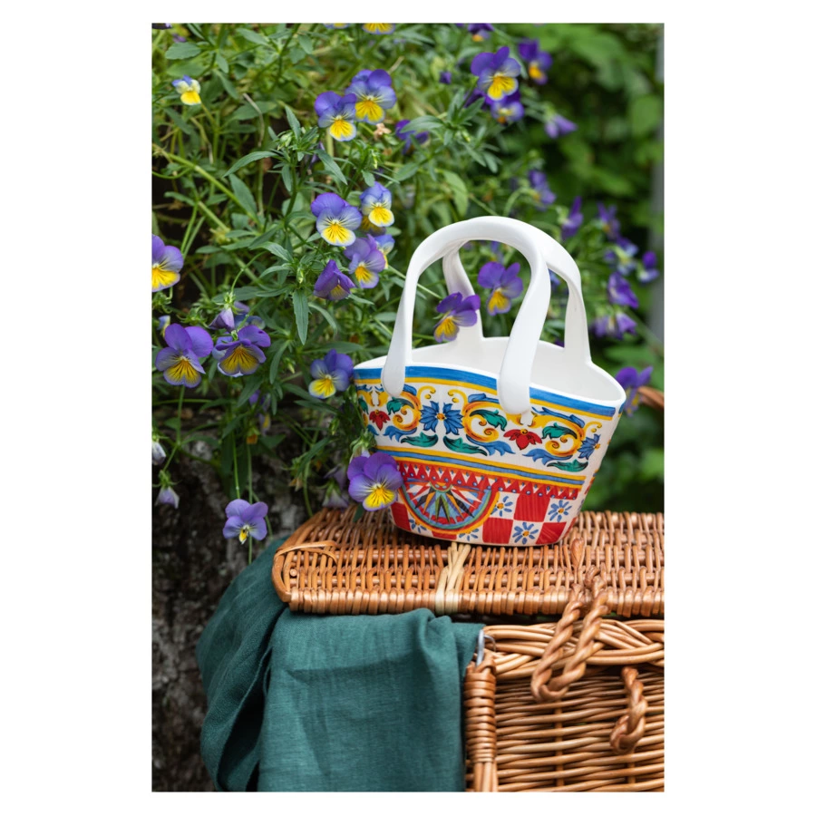 Ваза для цветов My Ceramic Story Сицилия пиккола 18 см, керамика, ручная работа