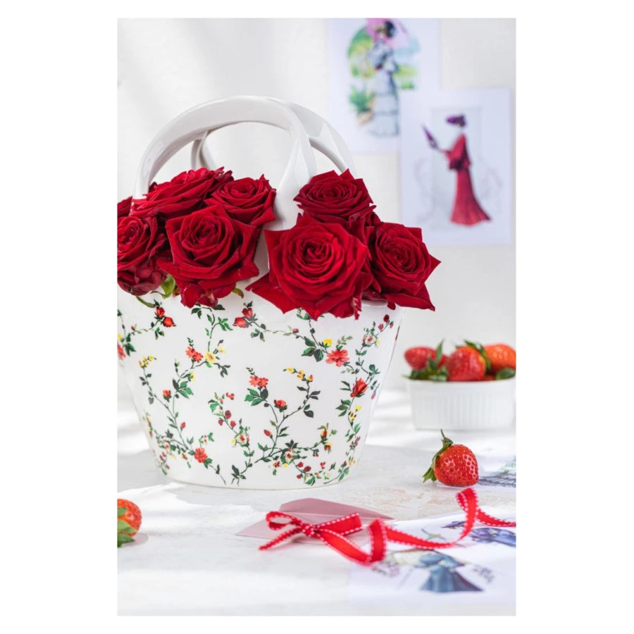 Ваза для цветов My Ceramic Story Эте 28 см, керамика, ручная работа