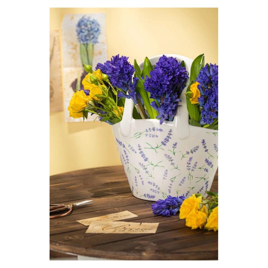 Ваза для цветов My Ceramic Story Лаванда  28 см, керамика, ручная работа