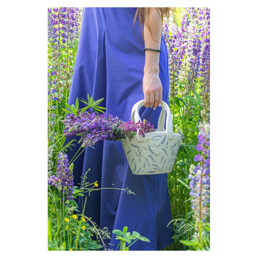 Ваза для цветов My Ceramic Story Лаванда  28 см, керамика, ручная работа