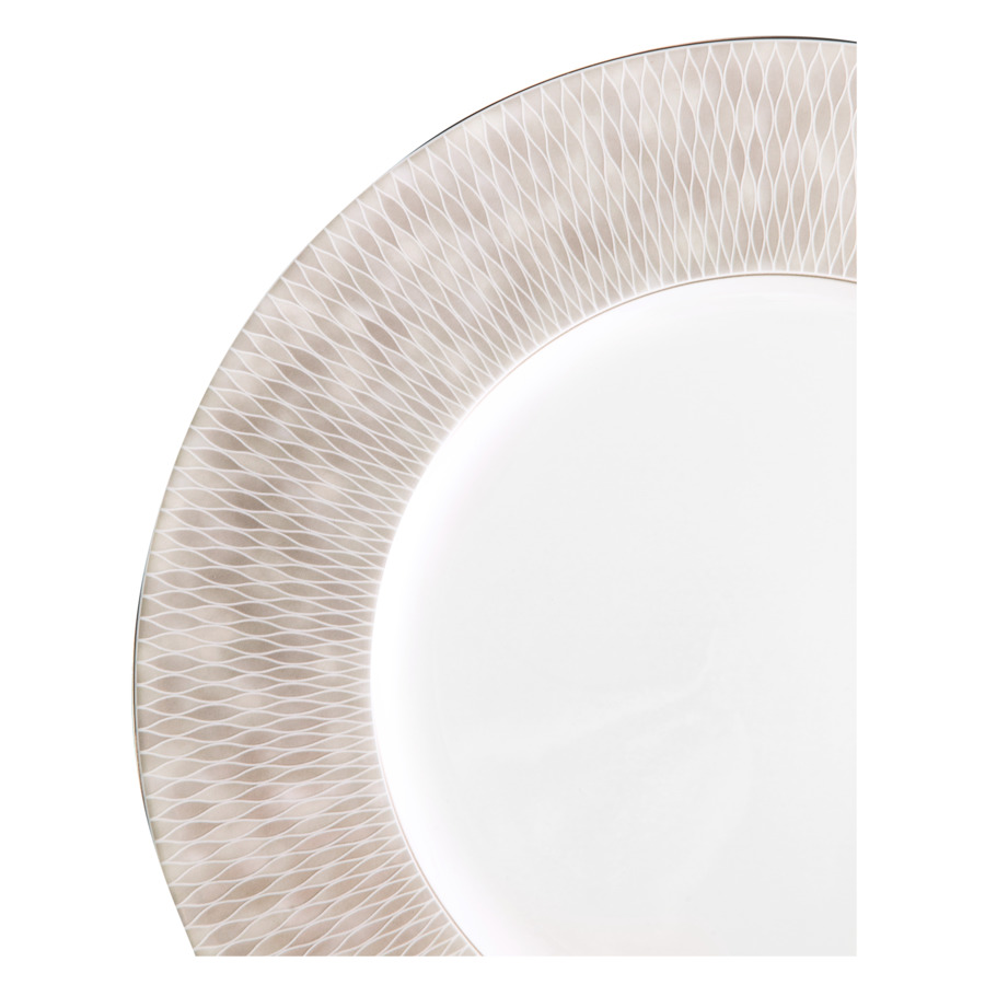 Тарелка подстановочная Narumi Белая мозаика 30 см, фарфор костяной
