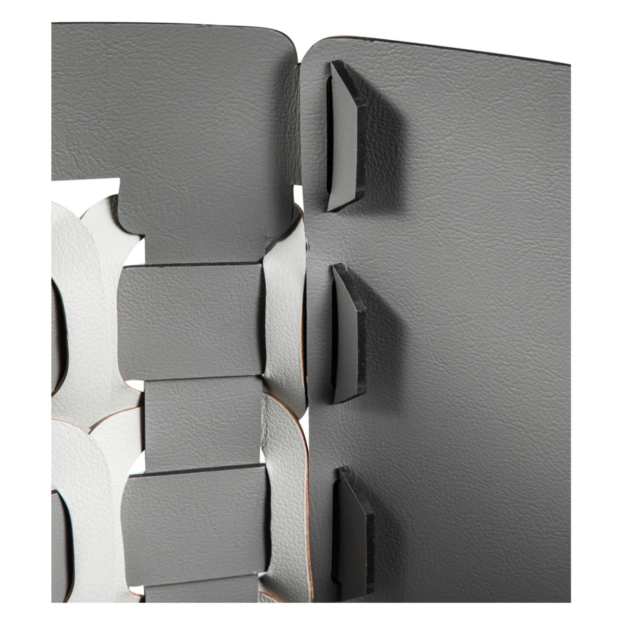 Корзина ADJ Geometria Quadratto 35х35 см, кожа натуральная, черная, п/к