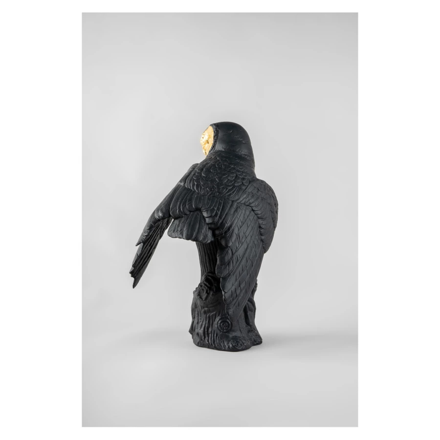 Фигурка Lladro Сова 41х25х22 см, фарфор, черная