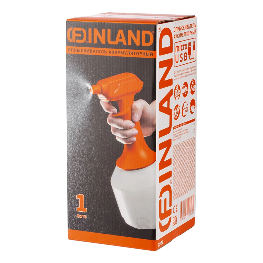 Опрыскиватель аккумуляторный Finland 1 л, пластик, 1981