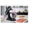 Миксер планетарный KitchenAid Artisan 4,8 л, 4 насадки, экран, 2 чаши, 5KSM175PSEBK, черный чугун