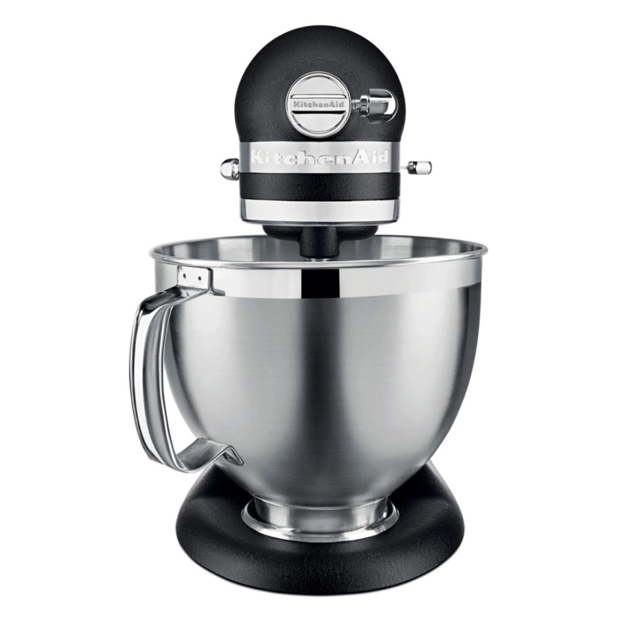 Миксер планетарный KitchenAid Artisan 4.8 л, 3 насадки, экран, чаша 3 л, 5KSM185PSEBK, черный чугун