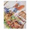 Скатерть прямоугольная Vingi Ricami Tiffany Кролики 140х240 см, хлопок