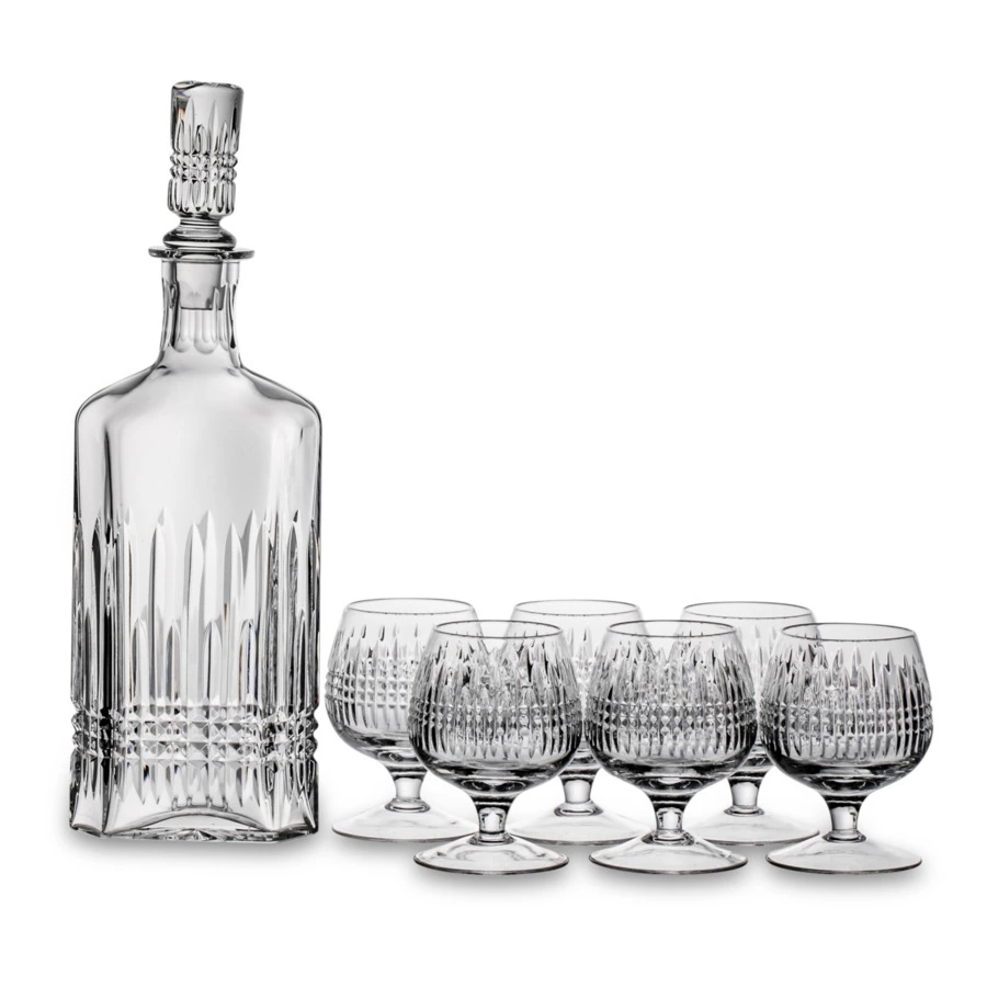 Набор для коньяка Неман Ordi, штоф, бокалы 6 шт, хрусталь, п/к