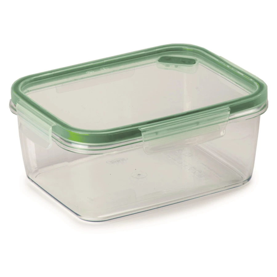 Контейнер прямоугольный SNIPS 1,5 л, 21x16,5x,8,8 см, для СВЧ и заморозки, пластик, зеленый