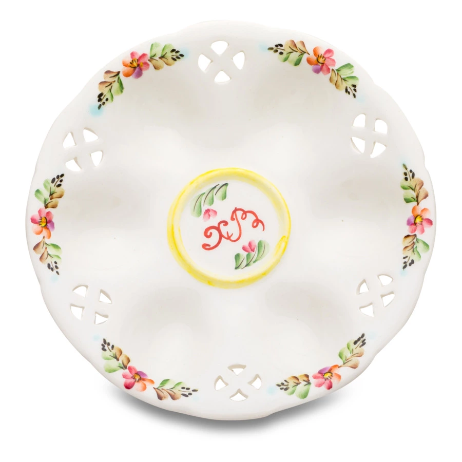 Тарелка для яиц Семикаракорская керамика Пасхальная радость 17 см, фаянс