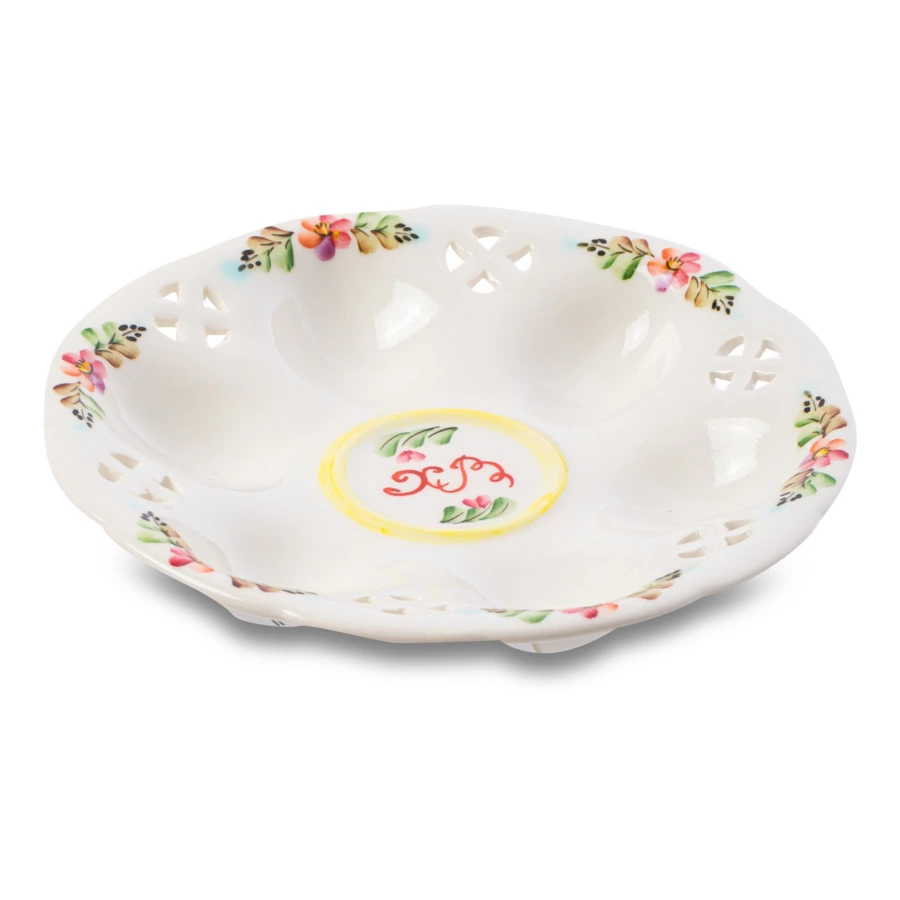 Тарелка для яиц Семикаракорская керамика Пасхальная радость 17 см, фаянс