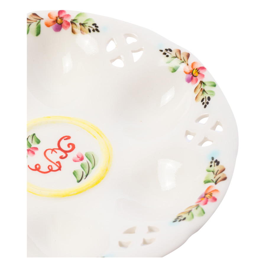 Тарелка для яиц Семикаракорская керамика Пасхальная радость 17 см, фаянс
