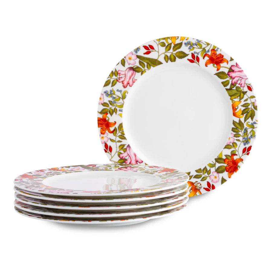 Набор тарелок закусочных Mix&Match Home Майя 23 см, 6 шт, фарфор