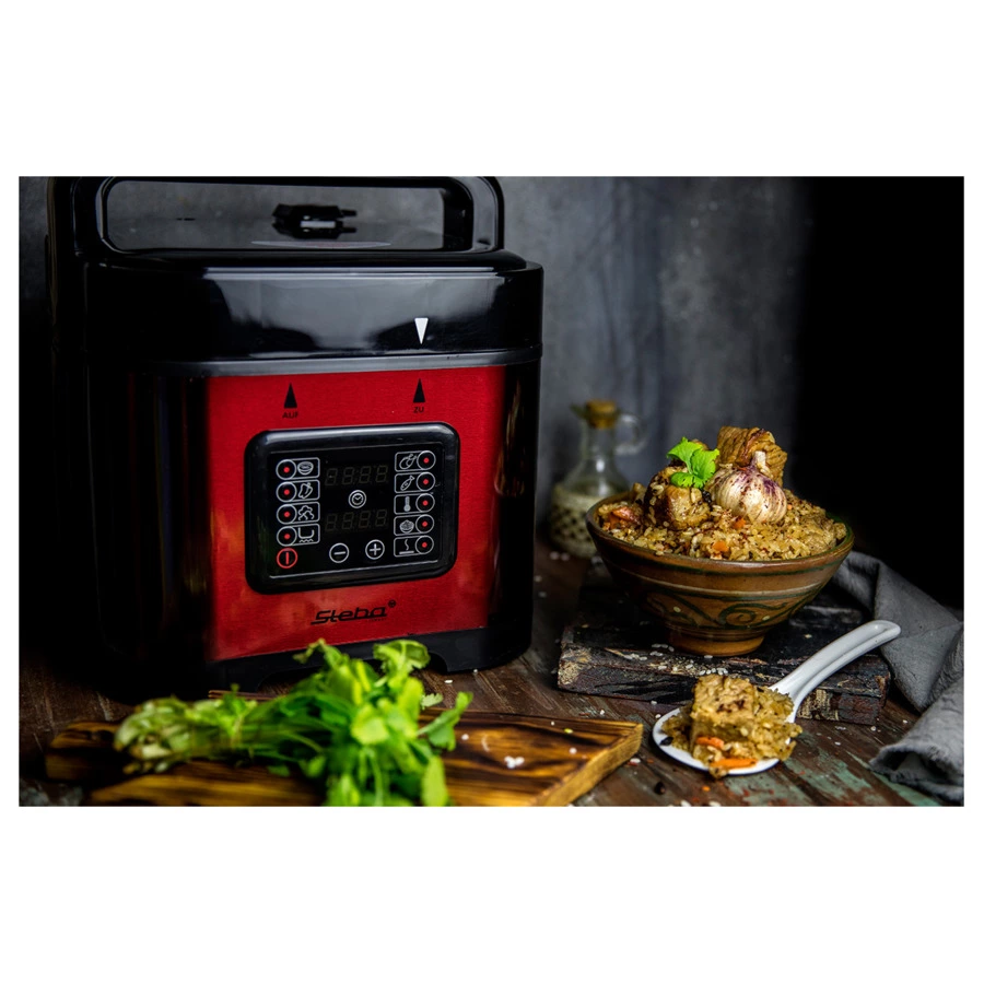 Мультиварка-скороварка-медленноварка STEBA DD 2 BASIC RED, красная
