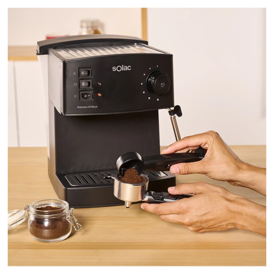 Кофемашина Solac Espresso 20 Bar Black