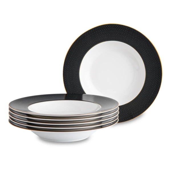 Набор тарелок суповых Mix&Match Home Вола 23,5 см, 6 шт, фарфор