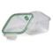 Контейнер квадратный SNIPS 800 мл, 15х15х7,5 см, для СВЧ и заморозки, зеленый, пластик