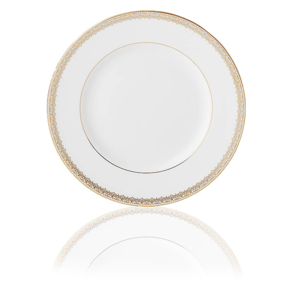 Тарелка обеденная Lenox Золотые кружева 27 см, фарфор