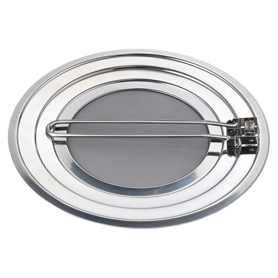 Экран от брызг универсальный Weis 18-28 см, со складной ручкой, сталь нержавеющая