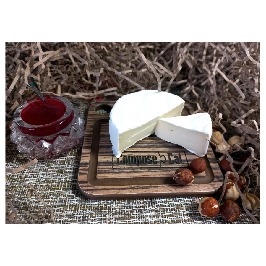 Подставка под кружку ComposeEat Fashion 10х10 см, композит, зебрано натуральный