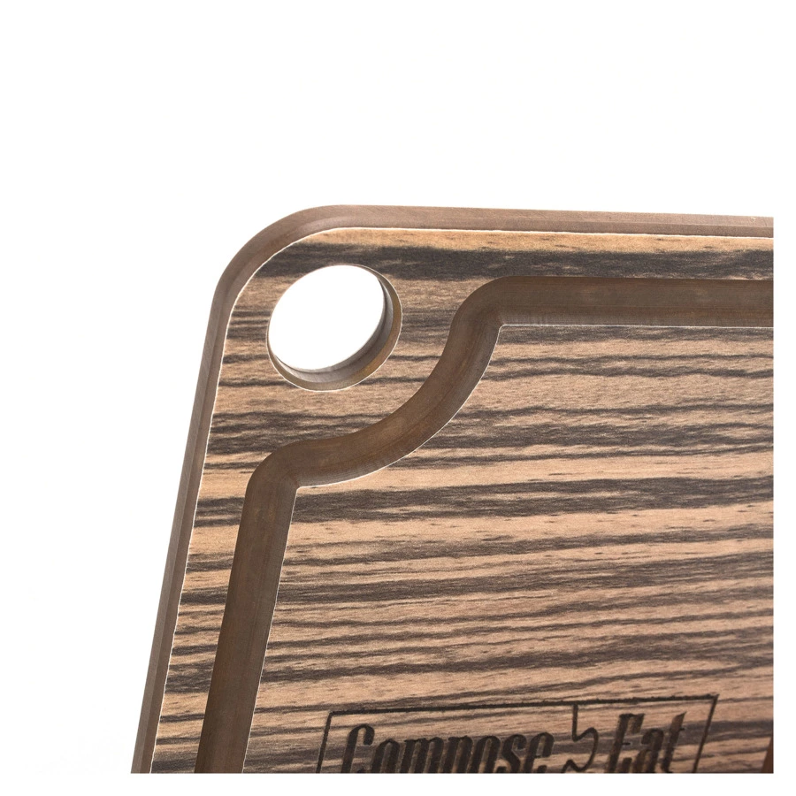 Подставка под кружку ComposeEat Fashion 10х10 см, композит, зебрано натуральный