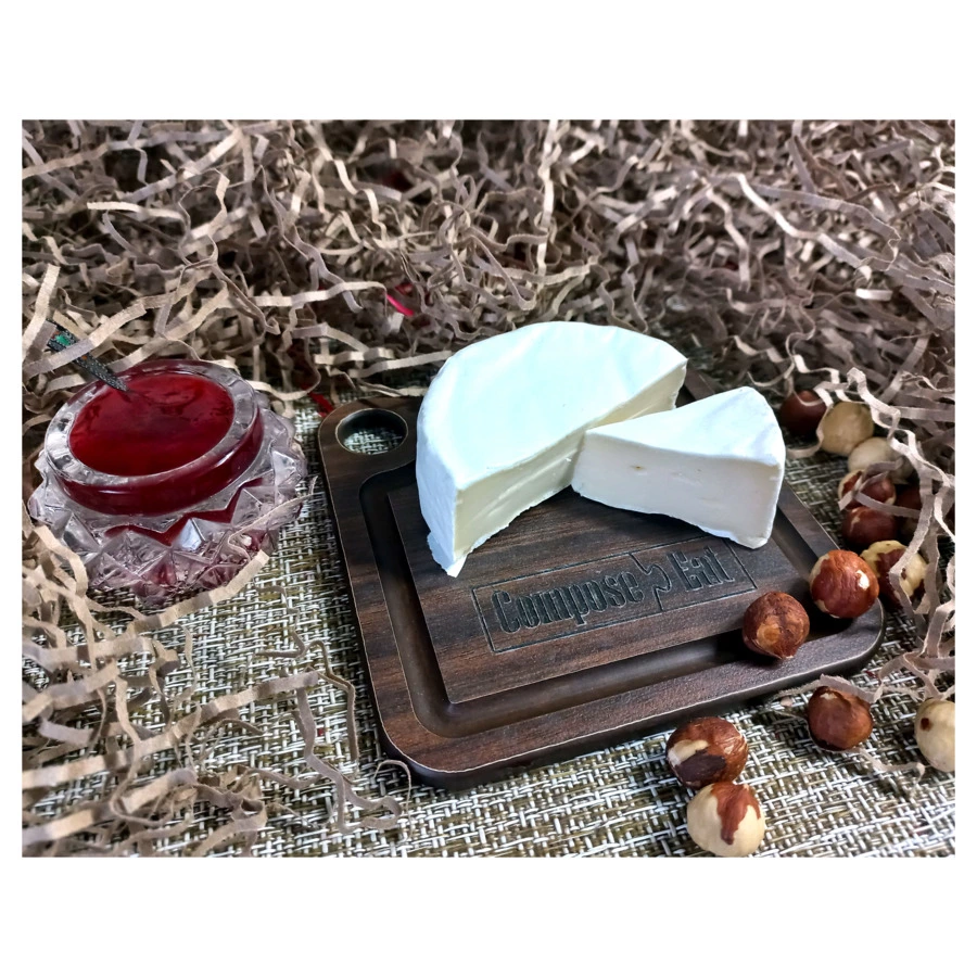 Подставка под кружку ComposeEat Fashion 10х10 см, композит, орех