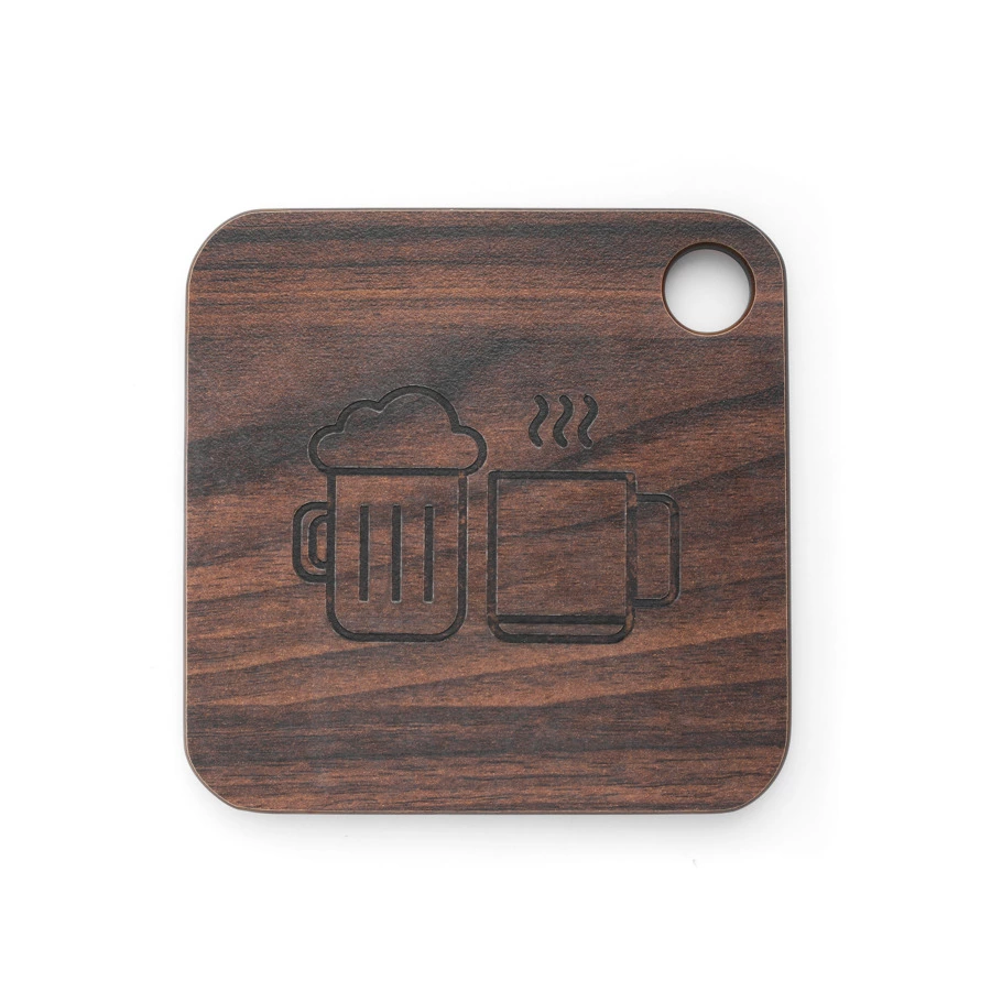 Подставка под кружку ComposeEat Fashion 10х10 см, композит, орех