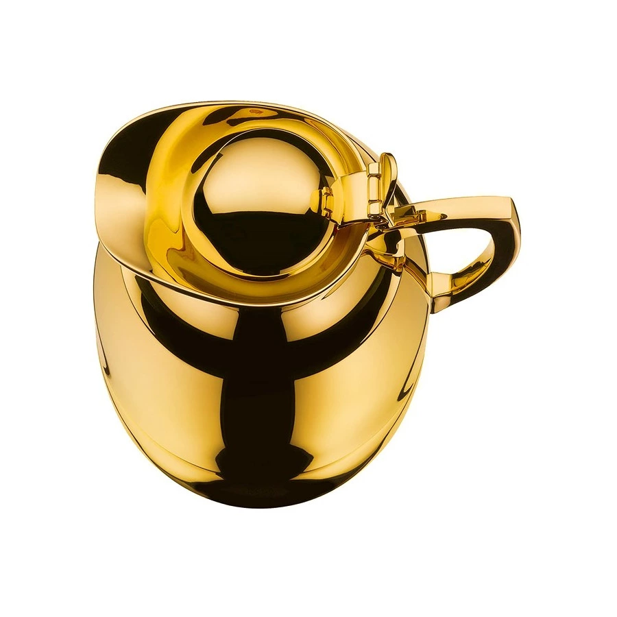 Термокувшин вакуумный со стеклянной колбой Alfi Juwel 1 л, золотой, сталь нержавеющая, п/к (579059)