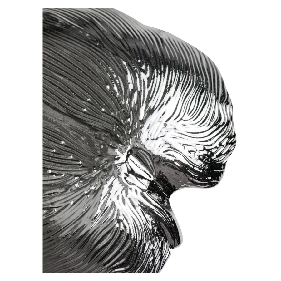 Чаша Argenesi Foglia 15 см, красная, стекло