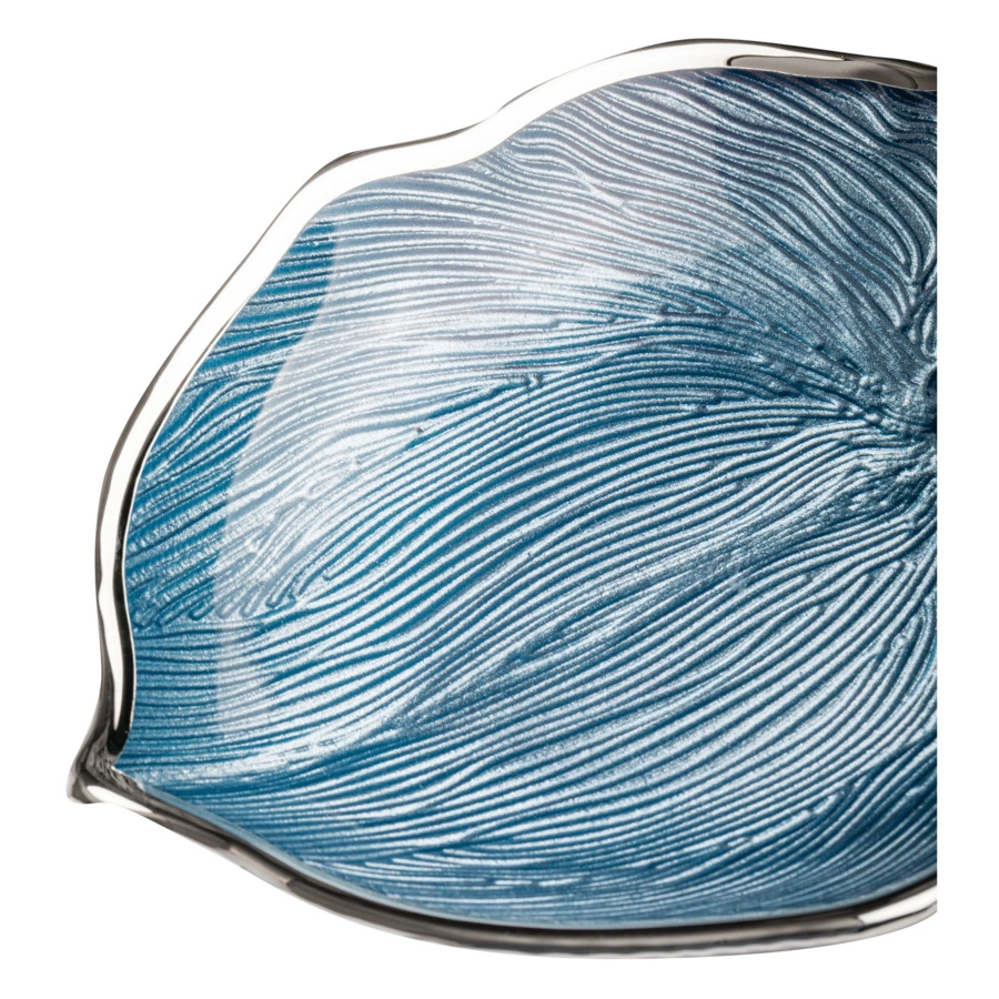 Чаша Argenesi  Foglia 15 см, небесно-голубая, стекло