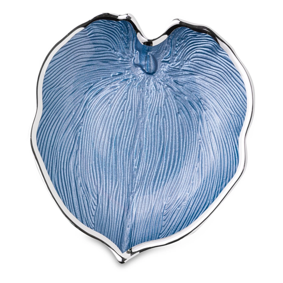 Чаша Argenesi  Foglia 15 см, небесно-голубая, стекло