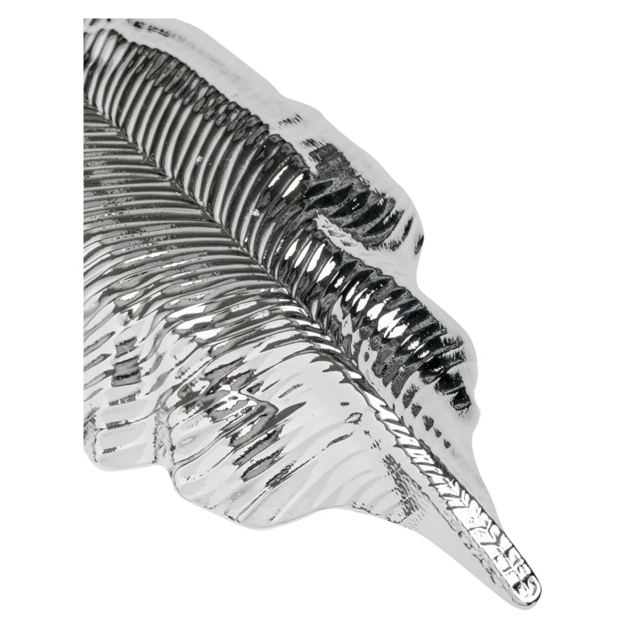 Чаша Argenesi Foglia 15 см, серебристая, стекло