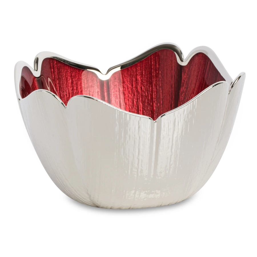 Чаша Argenesi Tulipano 22х10 см, бледно-розовая, стекло