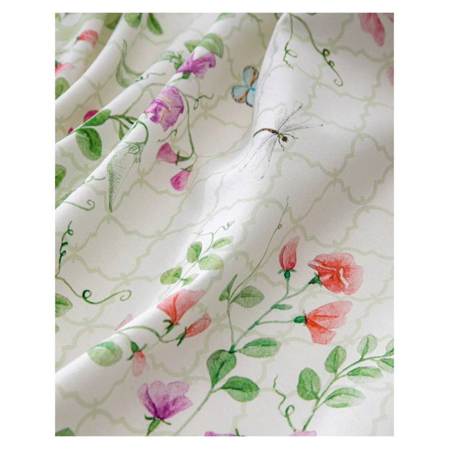 Скатерть прямоугольная Mix&Match Home Душистый горошек 168х250 см, хлопок, п/к