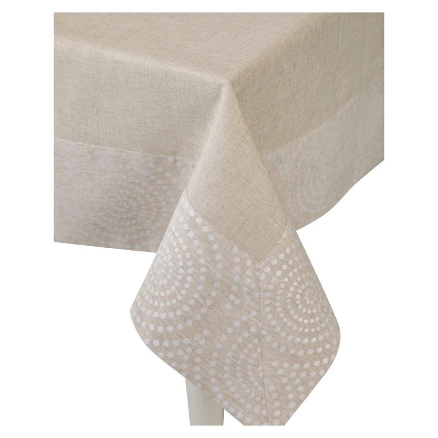 Скатерть прямоугольная Mix&Match Home Меридиан 150х350 см, лен, п/к