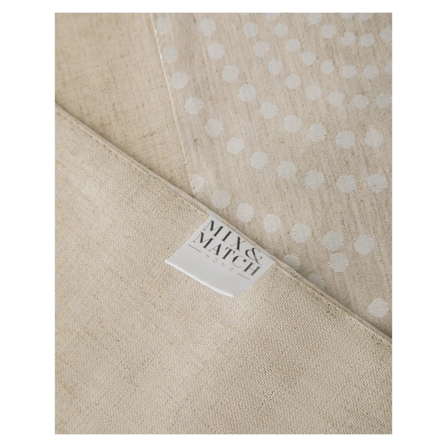 Скатерть прямоугольная Mix&Match Home Меридиан 150х350 см, лен, п/к