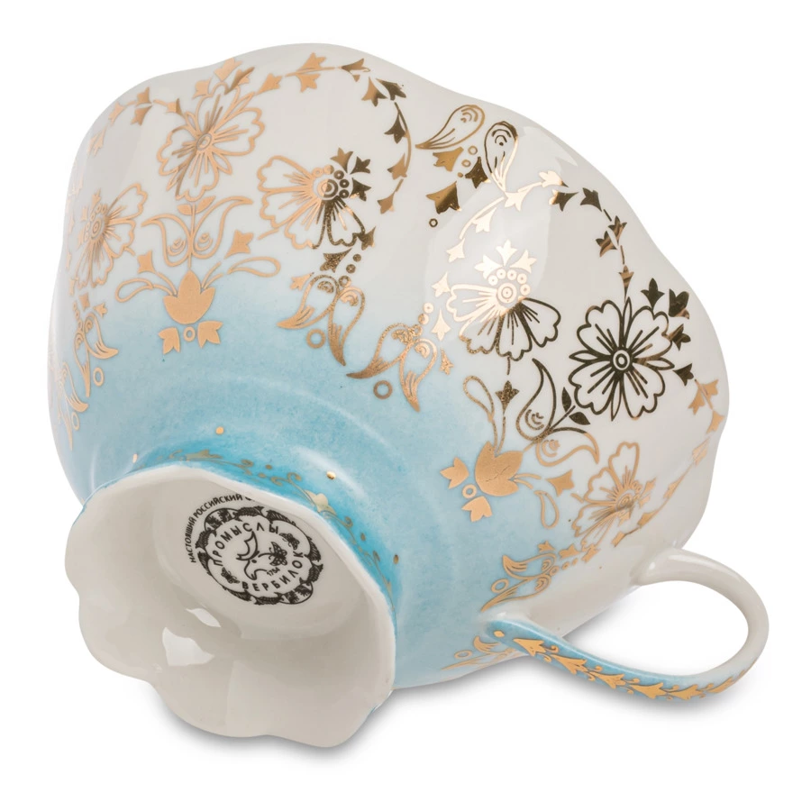 Чашка чайная с блюдцем Франц Гарднер в Вербилках Шахерезада 270 мл, фарфор твердый