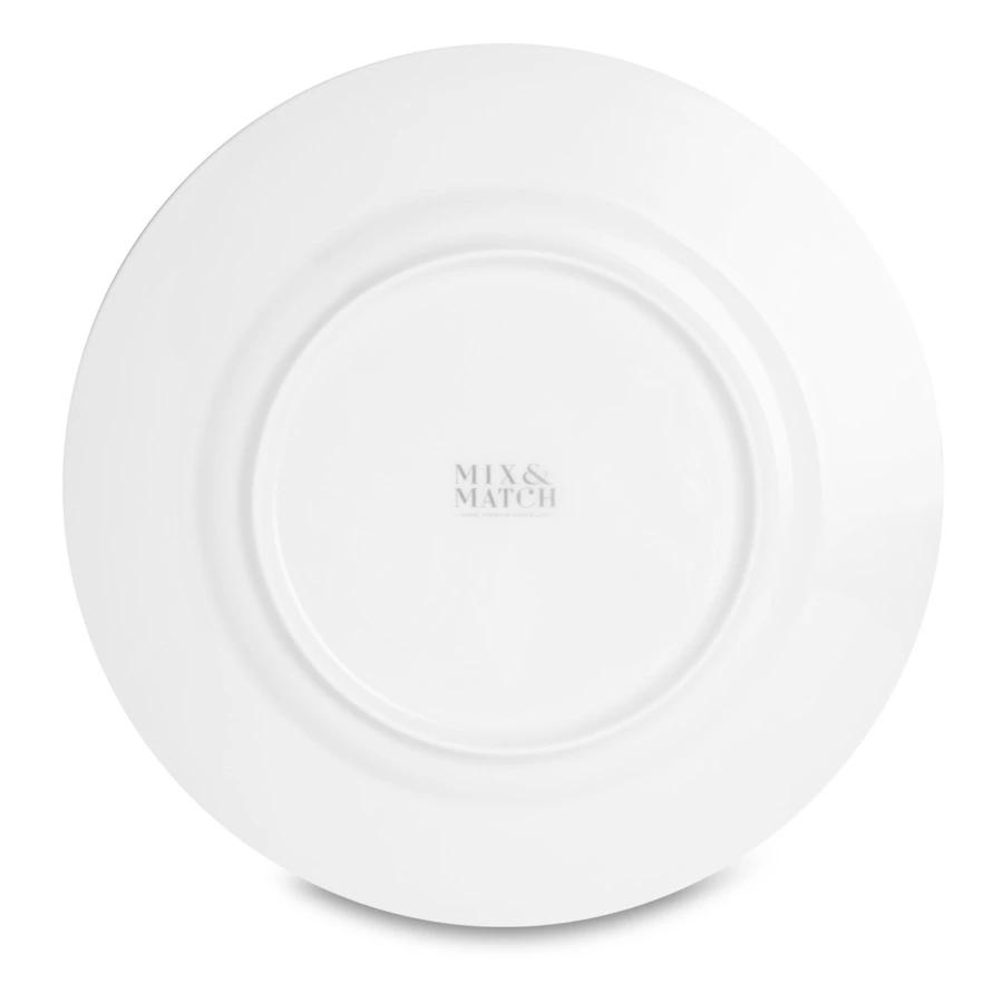 Набор тарелок обеденных Mix&Match Home Олимп 27 см, 6 шт, фарфор