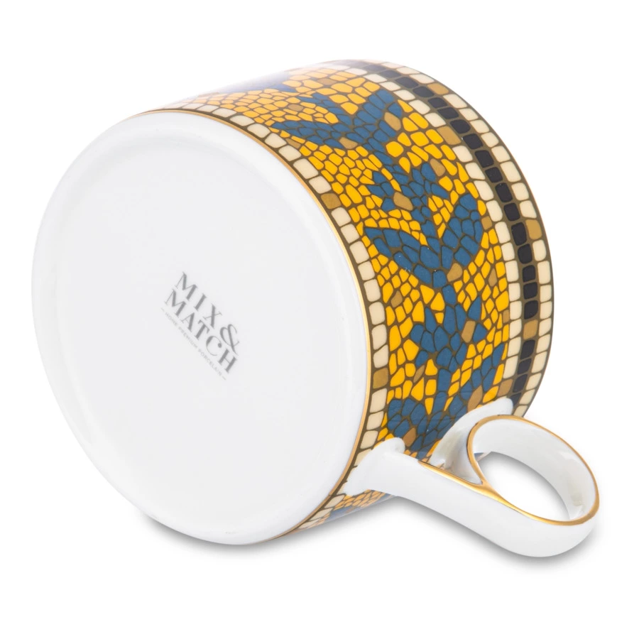 Набор чашек чайных с блюдцем Mix&Match Home Олимп, 2 шт, фарфор, п/к