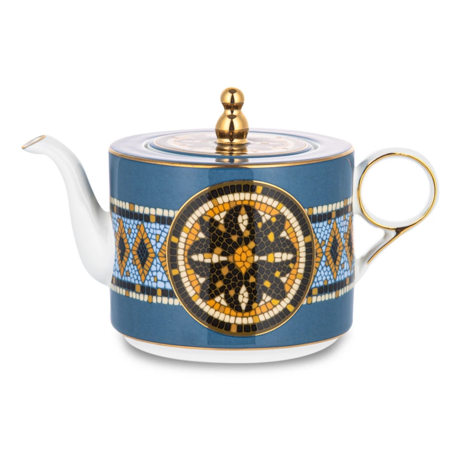 Набор эгоист Mix&Match Home Олимп, чайник 300 мл, чашка чайная 200 мл, блюдце 16 см, п/к