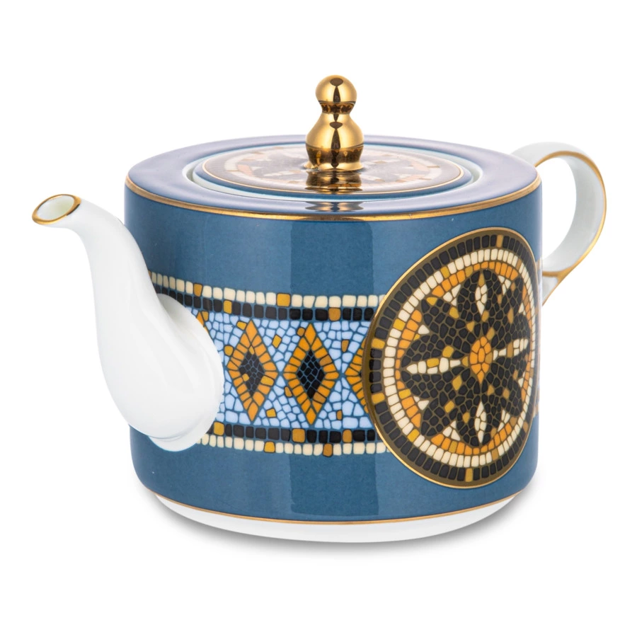 Набор эгоист Mix&Match Home Олимп, чайник 300 мл, чашка чайная 200 мл, блюдце 16 см, п/к