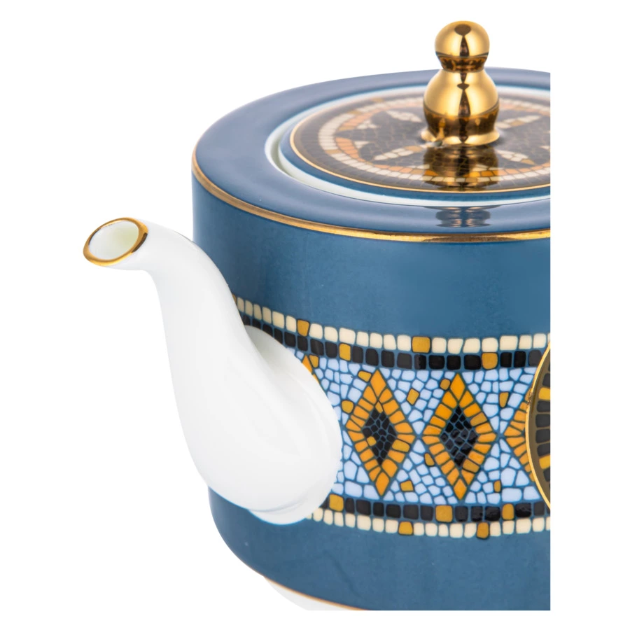 Набор эгоист Mix&Match Home Олимп, чайник 300 мл, чашка чайная 200 мл, блюдце 16 см, п/к