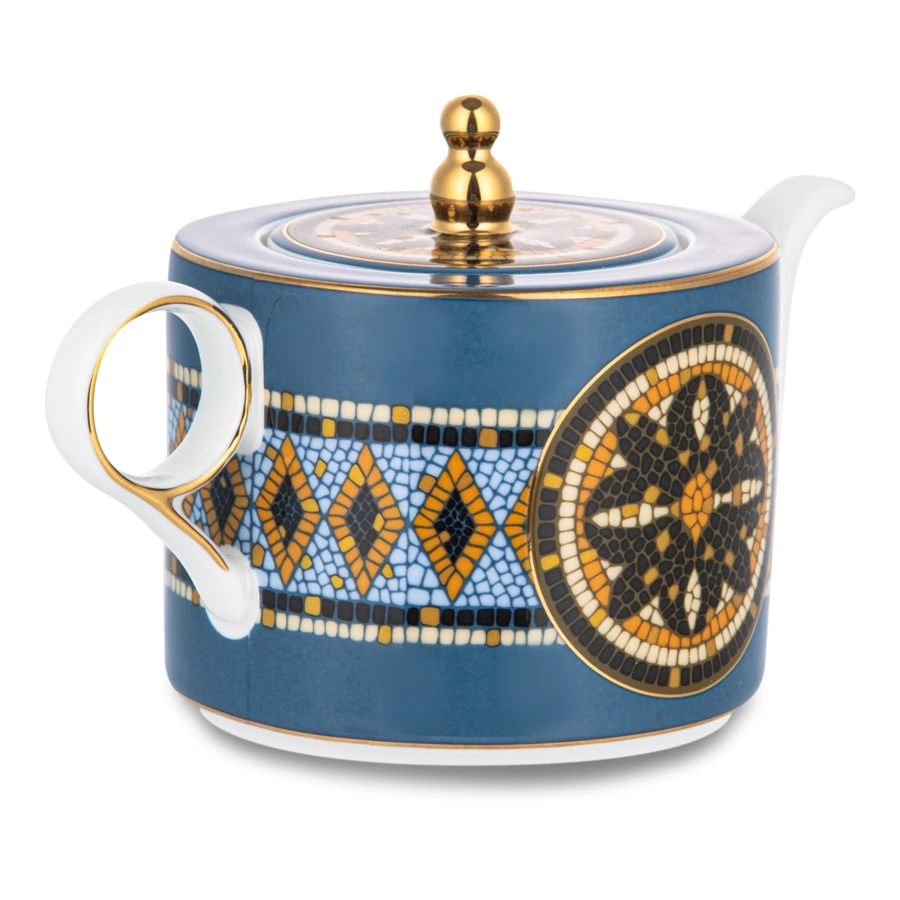 Набор эгоист Mix&Match Home Олимп, чайник 300 мл, чашка чайная 200 мл, блюдце 16 см, п/к