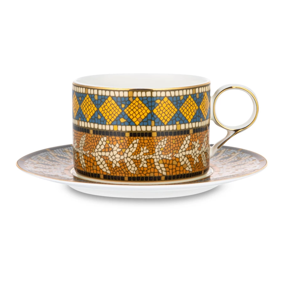 Набор эгоист Mix&Match Home Олимп, чайник 300 мл, чашка чайная 200 мл, блюдце 16 см, п/к