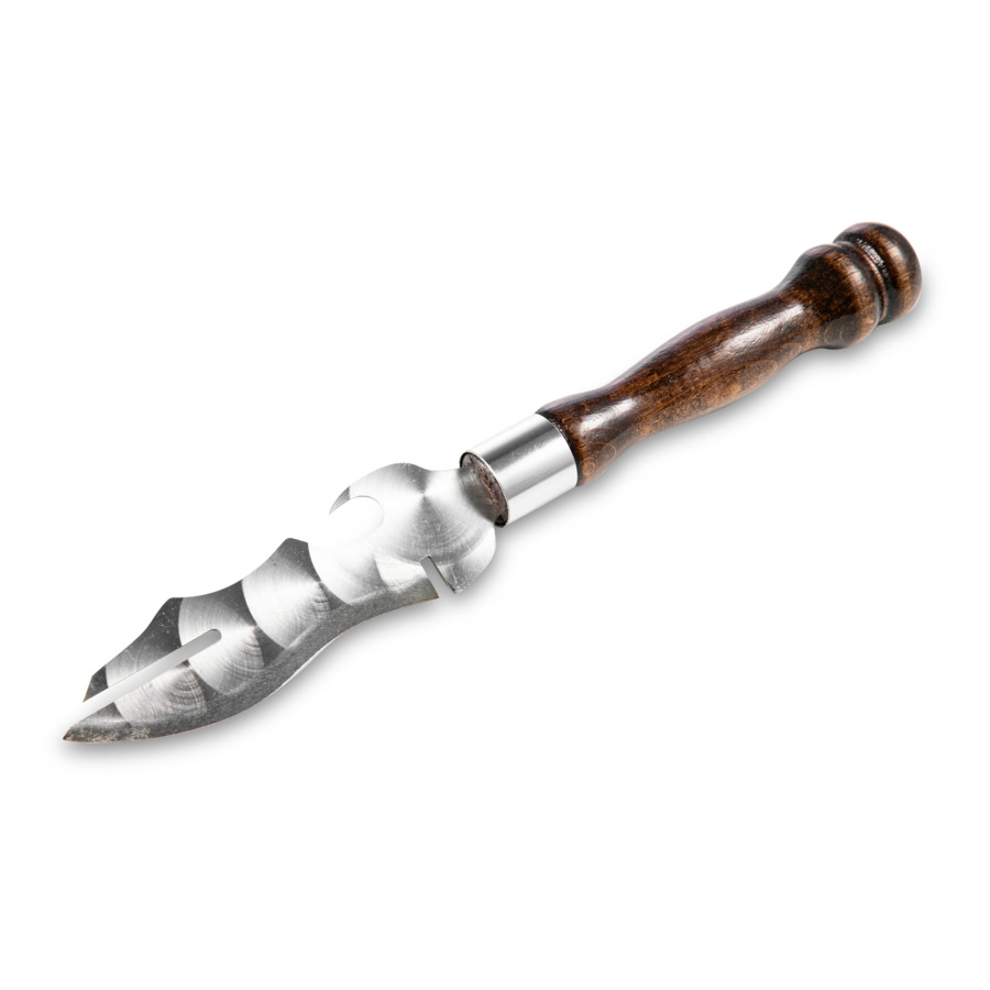 Набор шампуров с ножом в кожаном колчане Williams Oliver Волк №2 50 см, 8 предметов, сталь