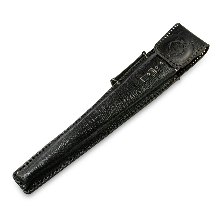 Набор шампуров с ножом в кожаном колчане Williams Oliver Волк №2 50 см, 8 предметов, сталь